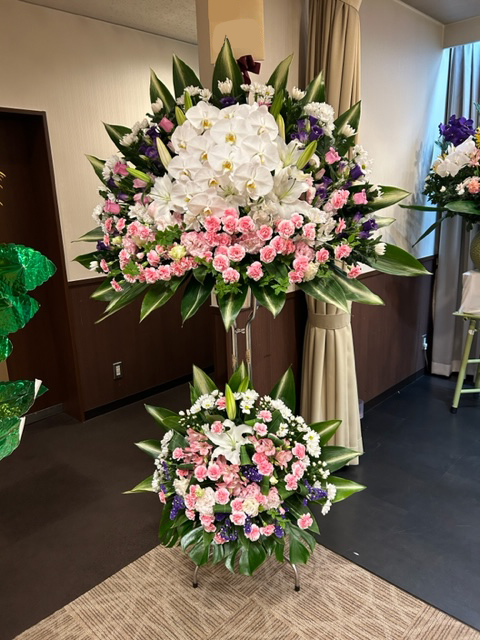 生花スタンド2段盛花