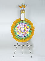 タオル花輪（電球付）